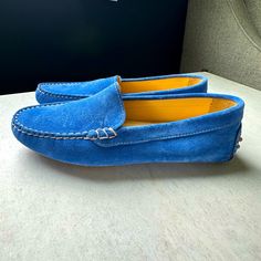 Nwob M. Gemi Felize Saddle Suede Loafer Driving Shoes. Size Eur 37.5/ Us 7 Never Worn. Color: Cobalt Blue Made By Hand In Toscana, Italy. True Moccasin Construction Using One Piece Of Suede That Molds To Your Foot For A Glove-Like Fit. A Flattering Oval Toe Hand-Stitched Suede Upper Genuine Gommini Rubber Sole Handmade In Tuscany, Italy Blue Leather Sole Slip-on Moccasins, Blue Slip-on Moccasins, Classic Blue Slip-on Boat Shoes, Blue Flat Slip-on Moccasins, Blue Slip-on Loafers With Rubber Sole, Blue Slip-on Moccasins With Rubber Sole, Blue Slip-on Moccasins For Spring, Blue Round Toe Loafers With Stitched Sole, Blue Loafers With Stitched Sole And Round Toe