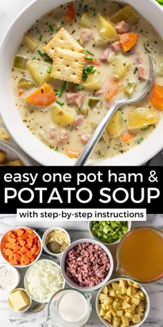 potato soup with step by step instructions