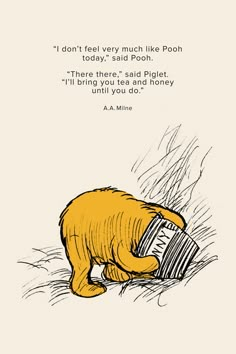 winnie the pooh reading a book in front of a quote on how to use it