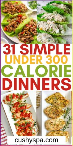 the cover of 31 simple under 300 calorie dinners