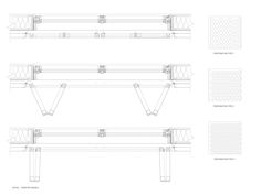 architectural drawings showing the different angles and materials