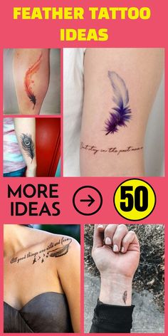 there are many different tattoos on this page