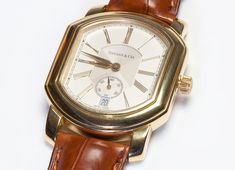 Tiffany & Co. 18K Gold Mark Coupe Men’s Watch. Quartz Movement. Tiffany Watch, Tiffany Watches, Awesome Watches, Future Board, Retro Watches, Gents Watches, Gold Watch Men, Shiny Things, Kurta Designs