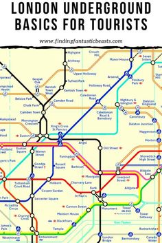 the london underground map for tourists with text overlaying it that reads, how to get there and where to go