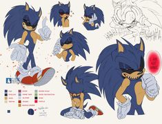 sonic the hedgehog character model sheet from sonic the hedgehog by on devisy