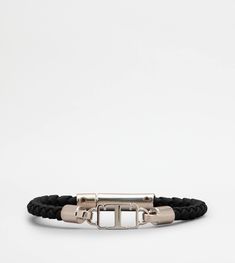 The iconic T Timeless accessory in the central element of this men's bracelet in leather, with woven detailing. A versatile creation, with a refined and easy mood at once. Easy A, Mens Leather Bracelet, Black Bracelets, Timeless Accessories, Leather Items, This Man, Bracelets For Men, Leather Men, Mens Bracelet