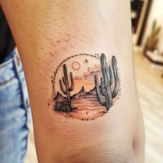 Sunset Tattoo Vector Art Desert Moon Tattoo, Garden Of The Gods Tattoo, Tropical Island Tattoo, Western Sunset Tattoo, Palm Springs Tattoo, Arizona Inspired Tattoos, Desert Mountain Tattoo, Desert Tattoo Sleeve, Desert Scene Tattoo