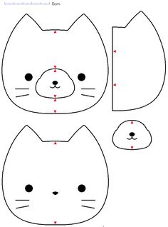 how to draw a cat face step by step with pictures for kids and beginners