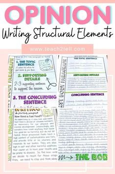 How to teach opinion writing to 3rd grade Opinion Writing 3rd Grade, Opinion Essay Examples, Writing 3rd Grade, Teaching Opinion Writing, Persuasive Writing Activities, Fifth Grade Writing, English Revision, Thesis Statement Examples, Writing An Essay