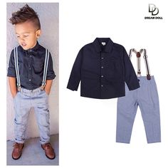 Pas cher Détail 2015 nouveau arrivent sortie d'usine bébé garçons vêtements set enfants vêtements set mode enfants costumes livraison gratuite, Acheter Vêtements Ensembles de qualité directement des fournisseurs de Chine:taille (CM)longueurpoitrineépaulepantalonWasit80 (2 T)37.528224622.590 (2 T)4129244824100 (3 T)4430265026110 (4 T)4631. Overalls Casual, Baby Boy T Shirt, Overall Outfit, Baby Overalls, Boys Outfits, Toddler Boy Fashion, Boys Summer Outfits, Formal Suits