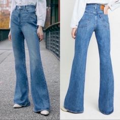 Levi's 70s High Flare Jean, Ultra High Rise, Size 24 X 30, Pc9 A0899-0002 Nwt Brand New With Tags Attached. - Slim Through Your Hip And Thigh - Ultra High Rise - Flare Leg - Intentional Distressing - 99% Cotton, 1% Elastane - Heavyweight Denim - Zip Fly - 5-Pocket Styling Questions? Leave A Comment Below! Levi Flare Jeans Outfit, 70s Jeans, Flare Jeans Outfit, 70s Denim, Pajama Shirt, Fit N Flare Dress, Jean Outfits, Fit & Flare, Jean Coat