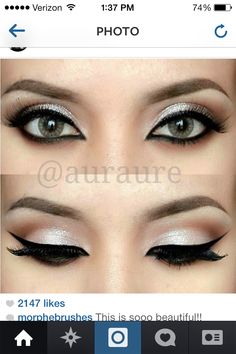 More prom makeup ideas Glitter High Heels, Dramatic Eye Makeup, Dramatic Eyes, Makeup Goals, Makati, Prom Makeup