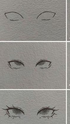 how to draw eyes step by step