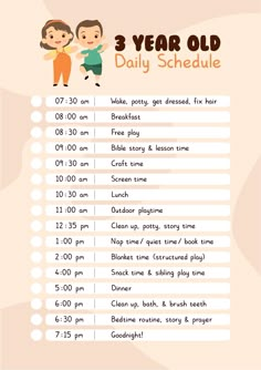 3 Yo Daily Schedule, Nanny Routine Daily Schedules, Four Year Old Learning Activities, Preschool Timetable Daily Schedules, 3 Yo Homeschool Schedule