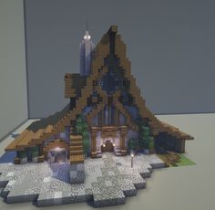 Minecraft Medieval Potion Shop, Minecraft Fantasy Library Build, Minecraft Viking Village Ideas, Fantasy Building Minecraft, Tavern Minecraft Ideas, Minecraft Fantasy Tavern, Minecraft Medieval Fantasy Builds, Fantasy Mc Builds, Book Store Minecraft