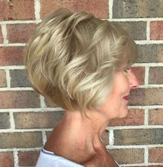 Ash Blonde Wavy Bob Over 60 Subtle Blonde Highlights, Wavy Bob, All Hairstyles, Short Pixie Haircuts, Good Hair Day