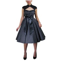 Plus Size Pin Up Swing Dance Polka Dot Dress. Cutout Between The Neck And The Bust. Hook At The Neckline. Bowknot In The Front. Yhe Petticoat Is Not Included. Length: 44" Material: 97% Cotton 3% Spandex Cs2: 20-(1) Styles: Vintage 1950s Retro Jive Sock Hop Dancing 50's Fifties Rockabilly Fashion Plus Size, Pin Up Girl Costume, Pinup Costume, Plus Size Rockabilly, Vestidos Pin Up, Vestidos Retro, Pinup Style, Lady Like, Pin Up Dresses