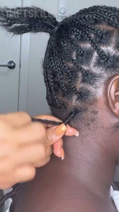 Faux Locs On 4c Hair, African Women Haircut Styles, Do It Yourself Hairstyles For Black Hair, Faux Locks Styling Ideas, How To Do Faux Locs On Short Hair, Short Crochet Braid Styles Faux Locs, Afro Locs Black Women, Yarn Dreads Diy Faux Locs, How To Install Locs