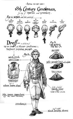 How to be an 18th-Century Gentleman by way of Dress and Gentility. Posted on decortoadore.net. Interesting Illustration, 18th Century Costume, 18th Century Clothing, Century Dress, 18th Century Fashion, Century Clothing, Regency Era, Old Fashion, Caravaggio