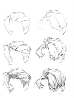 the different stages of hair being drawn