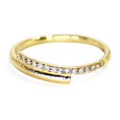 A new twist on the channel band. Perfect for stacking. Ring is made of 925 Sterling silver with pave crystals. Plating options in gold, silver and rose gold Triple Band Ring, Pebble Ring, Double Band Rings, Moon Bracelet, Chevron Ring, Rose Quartz Ring, Professional Jewelry, Crystal Choker, Sell Gold