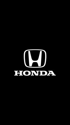 the honda logo is shown on a black background