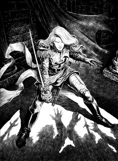 Thalia Guardian Of Thraben, Black Hack, Blood Hunter, Female Knight