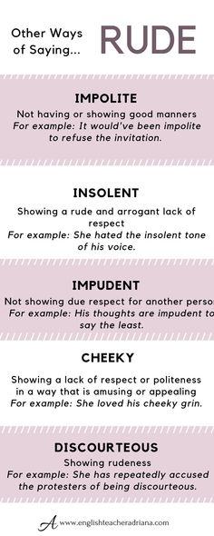 an info sheet with the rules for using rude