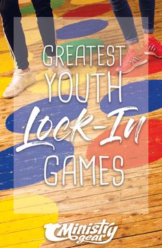 the words greatest youth lock - in games on a basketball court