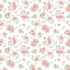 a white background with pink flowers and green leaves