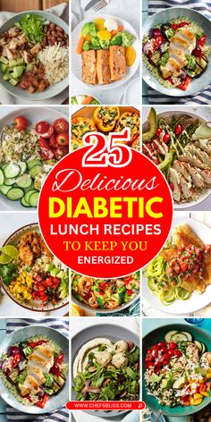 Finding healthy, balanced, and delicious lunch options is essential for managing diabetes while enjoying your meals. These 25+ diabetic-friendly lunch recipes are packed with low-glycemic ingredients, lean proteins, and healthy fats, making them perfect for stable blood sugar levels and great flavor. From satisfying salads and wraps to hearty bowls and soups, these recipes prove that eating for diabetes can be varied and enjoyable. Satisfying Salads, Easy Lunch Recipes, Lunch Recipes Healthy, Easy Lunch, Low Glycemic, Yummy Lunches, Healthy Lunch Recipes, Lean Protein, Easy Lunches