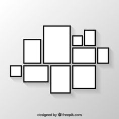 black and white squares are arranged in the shape of a rectangle on a gray background