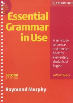 an orange book cover with the title'essential guide to writing and using it in english