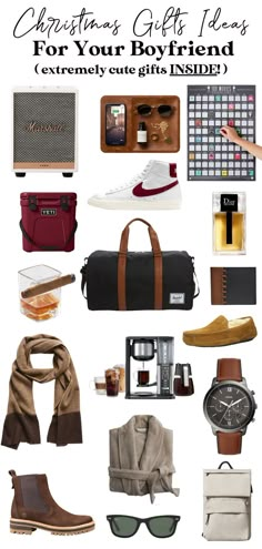 christmas gifts for boyfriends and girlfriends, including shoes, scarves, scarfs, sunglasses, watch, wallet