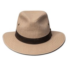 The Kooringal Edward Drover Cotton Linen Safari Hat is a classic style finished with great attention to detail. The sturdy linen hat has a great lightweight feel and is highly breathable with airflow eyelets and a polyester mesh lining to keep your head cool even on the hottest summer days. Made of natural linen and sporting a chocolate faux suede headband, this Kooringal Edward Drover wears great all day. Brim 2 1/2" Crown Pinched Crown 4 1/2" Front/Sides 4 1/4" Back Features Made from Linen UPF 50 Rated for Great Sun Protection Polyester Sweatband 100% Leather Headband Polyester Mesh Inner Lining for Breathability Sizes This hat is available in sizes Small and Large This hat(Small) is listed as 59cm M/L by the manufacturer, and can fit anyone from 58cm - 59cm This hat(Large) is listed at Classic Beige Sun Hat For Outdoor, Classic Beige Hats For Outdoor, Classic Lightweight Sun Hat For Outdoor, Classic Beige Outdoor Hat, Classic Beige Panama Hat For Outdoor, Classic Beige Hat With Upf 50+, Adjustable Linen Hats, Classic Cotton Fedora Hat, Classic Cotton Fedora With Short Brim