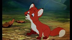 the fox and the hound from disney's animated movie