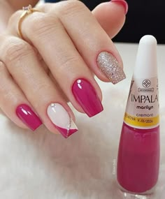 Gigi Nails, Purple Gel Nails, Xmas Nail Art, Rajasthani Dress, New Nail Art Design, Fake Nails Designs, Pink Gel Nails, Nail Effects, Blush Nails