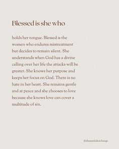 an image of a poem written in white with the words,'blessed is she who holds