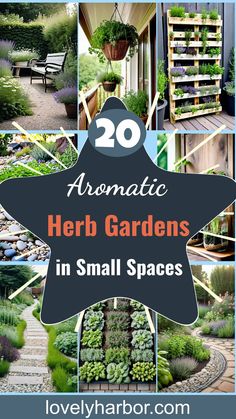 20 Herb Garden Ideas: Small Spaces, Big Flavors Backyard Herb Garden Ideas Landscapes, Outdoor Herb Garden Design, Small Outdoor Herb Garden Ideas, Deck Garden Ideas, Oasis House, Gardening Herbs, Patio Gardens