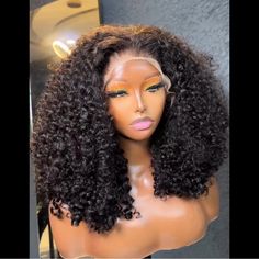 Luxury Raw Curly Custom Curls Frontal Wig Mega Density 14 Inches Custom Curls Luxury Frontal Wig Virgin Hair Wig Sdd Wig Water ,Comb And Brush Friendly Wig Cap Comes With Adjustable Strap For Better Fitting . Available As Seen Long Curly Lace Front Wigs, Curled Wig Hairstyles, Cury Wig, Long Curly Wigs, Deep Curly Wig, Volume Curly Wig, Curly Wigs For Black Women, Voluminous Wig Black Women, Sensationnel Wig