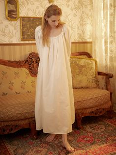 Nightgown Cotton for Women Victorian Nightgown Long Sleepwear Square Neck Long Sleeve Medieval Nightgown Plus Size - Etsy Cream Nightgown For Sleepover, White Cotton Nightgown For Sleepwear, White Cotton Nightgown For Overnight, Medieval Nightgown, Nightgown Cotton, Nightgown Long, Victorian Nightgown, Old Outfits, Square Neck Long Sleeve