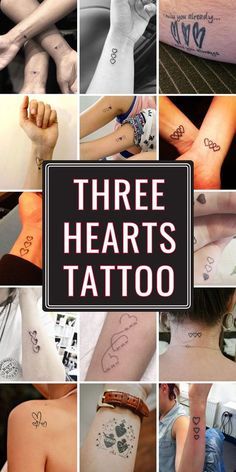 there are many different tattoos on the back of people's bodies and hands,