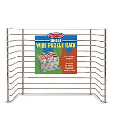 a large wire puzzle rack on a white background