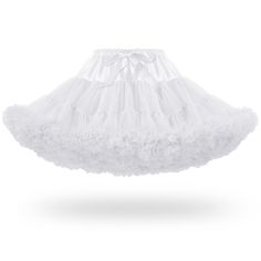 PRICES MAY VARY. MATERIAL--The tulle petticoats for women is made of two layers special pleated soft tulle, plus one Layer soft cotton lining to care your skin.Beautiful,comfortable,refined and breathable. SIZE--This elastic waist short length pettiskirt Waist Size: 20.5-”38.5”(fully stretched);Dress Length: 15.7”. Fit for US size S,M,L.Not a plus size. STYLE--The mini length tulle skirt has two layers special pleated soft tulle to keep the skirt in puffy shape, one Layer soft lining underskirt Petticoat Mini Skirt, Cosplay Petticoat With Attached Cancan, Can-can Petticoat For Costume Party, Costume Petticoat With Tiered Skirt, Ruffled Tulle Petticoat For Costume Party, Tulle Petticoat With Ruffled Skirt For Costume Party, Tulle Ruffled Petticoat For Costume Party, White Petticoat For Costume, Spring Costume Petticoat With Attached Cancan