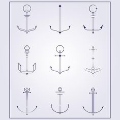 an image of different types of anchors