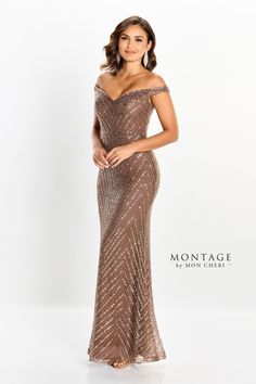 Fabric Beading, Montage By Mon Cheri, Hollywood Starlet, Stylish Gown, Dazzling Dress, Off Shoulder Gown, Flare Gown, Evening Dresses For Weddings, Dress Order