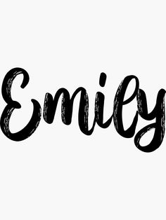 the word'embly'written in black ink