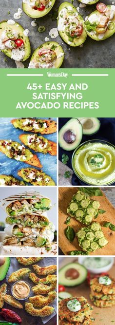 avocado recipes with text overlay