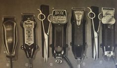 1940s Men's Hairstyles, Facial Hair, Grooming Products Hair Clipper, How To Clean Hair Clippers, 1940s Mens Hairstyles, 1940s Barber Shop, Clipper Guard Sizes Hair, Clippers Barber Tools, 1940s Mens Fashion, Barber Tools, Electric Hair Clippers