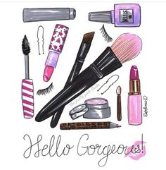 Art...hello gorgeous Makeup Png, Makeup Cantik, Pink Studio, Makeup Organization Diy, Makeup Room Decor, Art Makeup